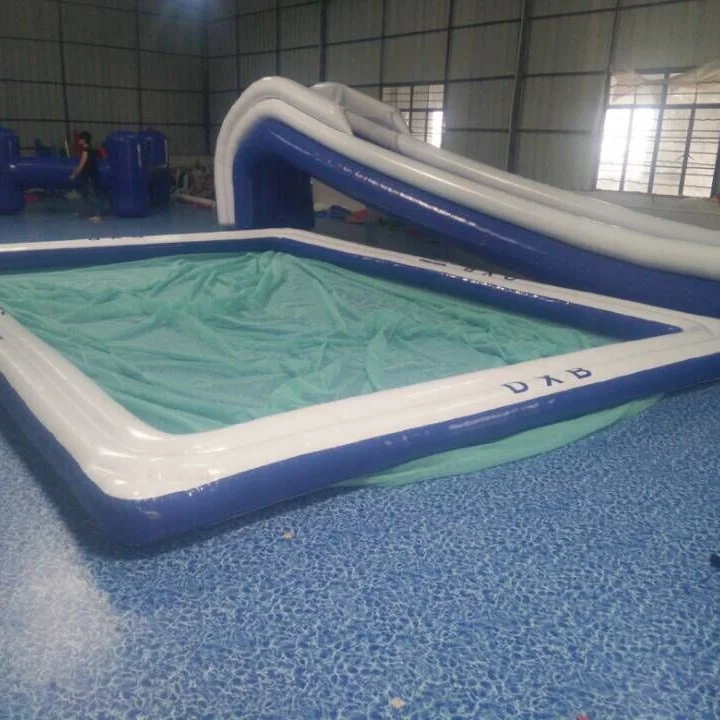 

high quality inflatable floating swimming sea pool,inflatable floating ocean pool with net