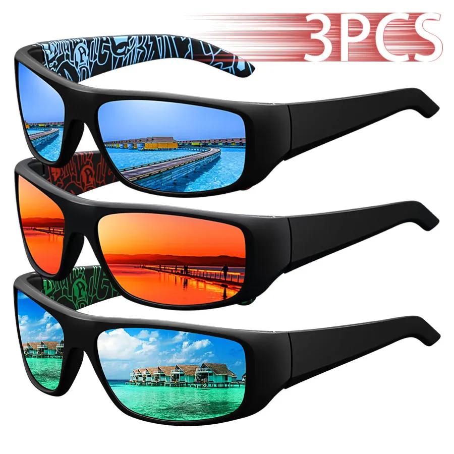 3 шт. модные защитные очки UV400 для мужчин и женщин, солнцезащитные очки для бега, альпинизма, велосипедные очки MTB, спортивные очки на открытом воздухе