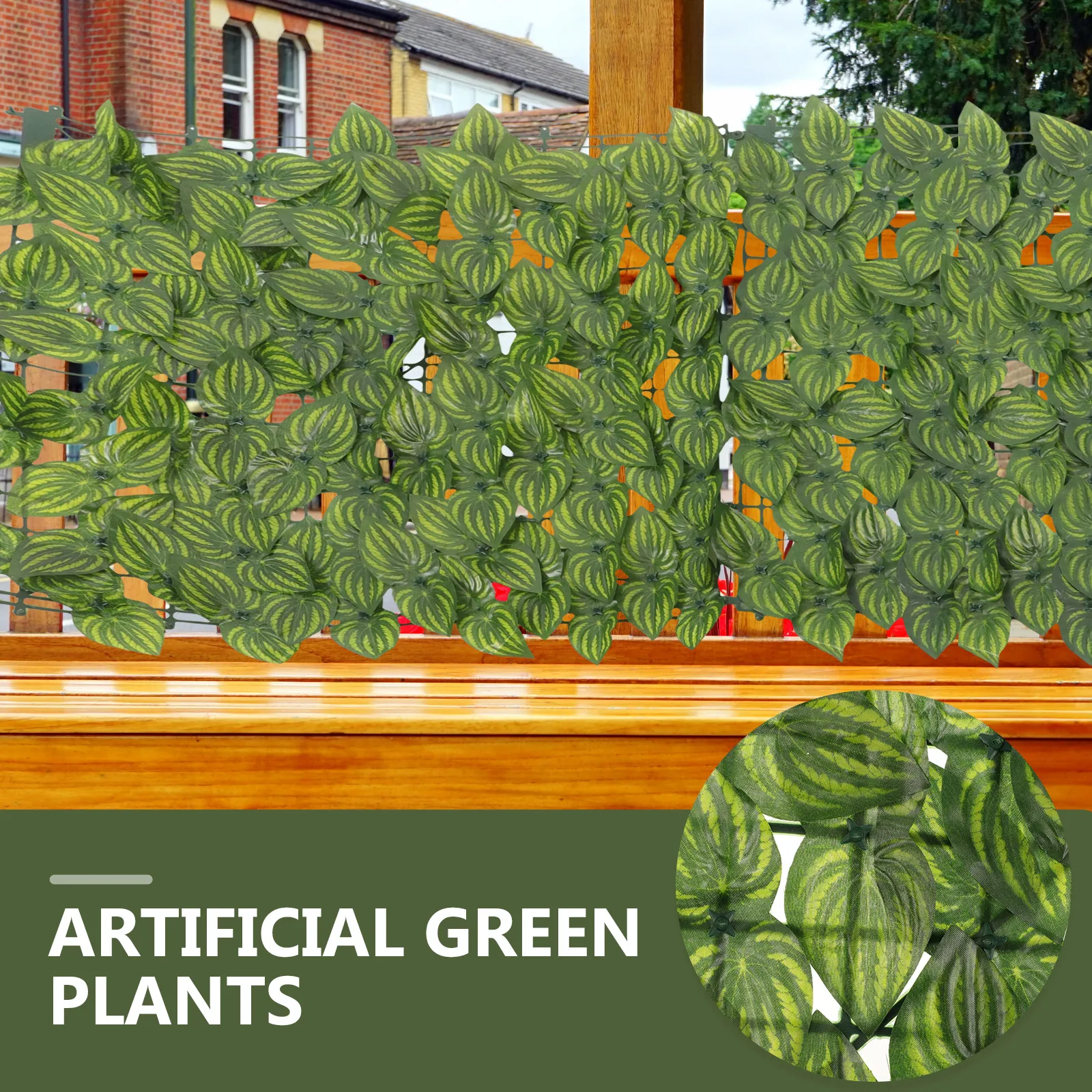 

Privacy Fence 0.5x3M Artificial Leaves Wall Greenery Screen Outdoor Garden Balcony Decoration Privacy Screen Protector Faux Leaf