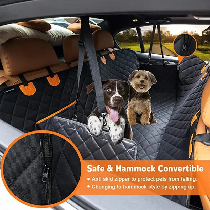 Imagem -02 - Impermeável Car Seat Cover para Pet Travel Mat Rede para Gato Cães Pequenos Médios Grandes Protetor Traseiro Almofada de Segurança