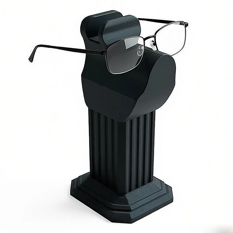 1Pc Modern Minimalist White Glasses Holder Stylish Desktop Glasses Storage Rack For Birthdays Festivals Decorative Holder