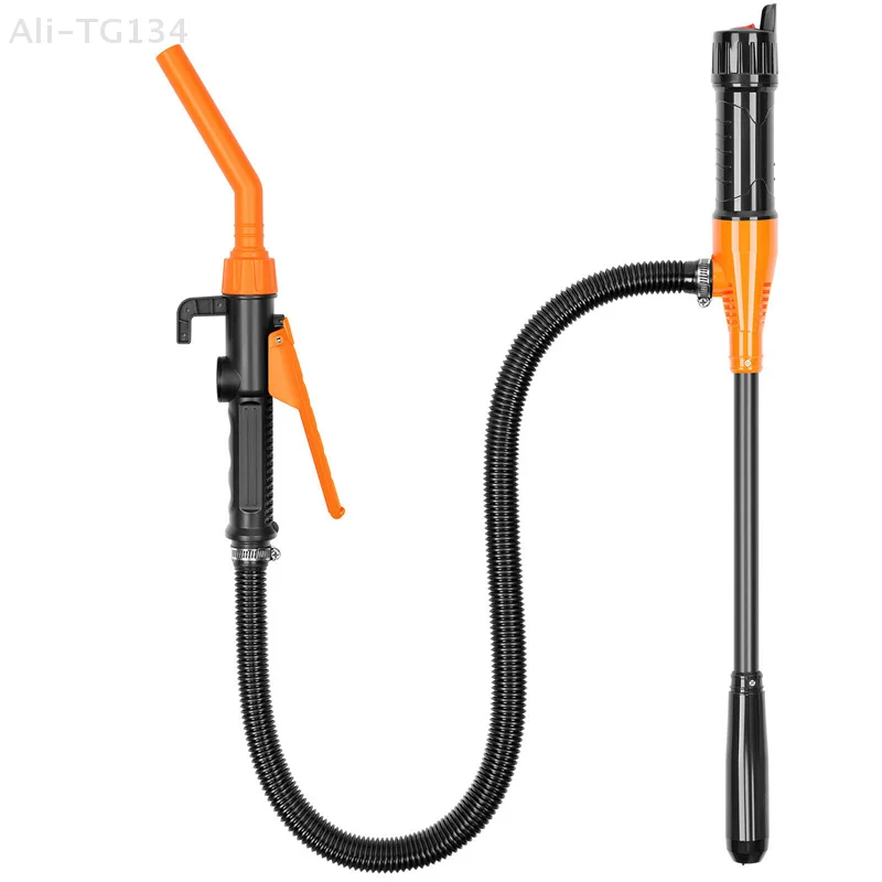 مضخة نقل سائل تعمل بالبطارية مع فوهة التحكم في التدفق 2.4 جالونًا في الدقيقة مضخة وقود محمولة لصيانة السيارات #1