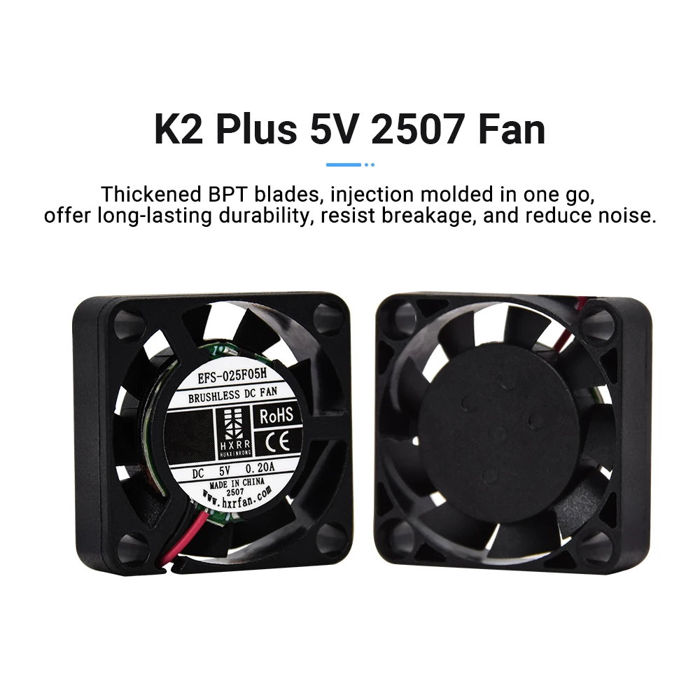 Wentylator K2 Plus 24V 3010, wentylator do heatbreaku K2 Plus 2507 Axial-tech, wentylator silnika ekstruderu do drukarki 3D K2 Plus — zdjęcie produktu 2
