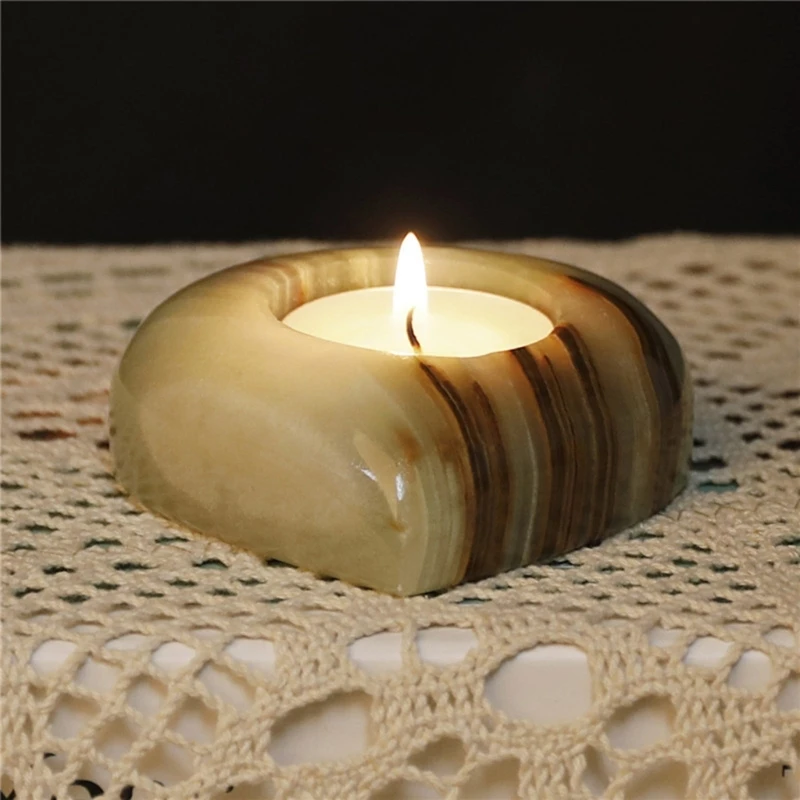 Heart Stone Candleholder Romance Tealight Votive Stand Table Decors Dropship