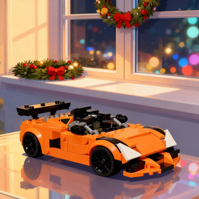 

285 деталей MOC Gumpert Apollo S City Champions: Конструктор, архитектурная модель, рождественский подарок, творческая игрушка, развивающая идея для самостоятельной сборки