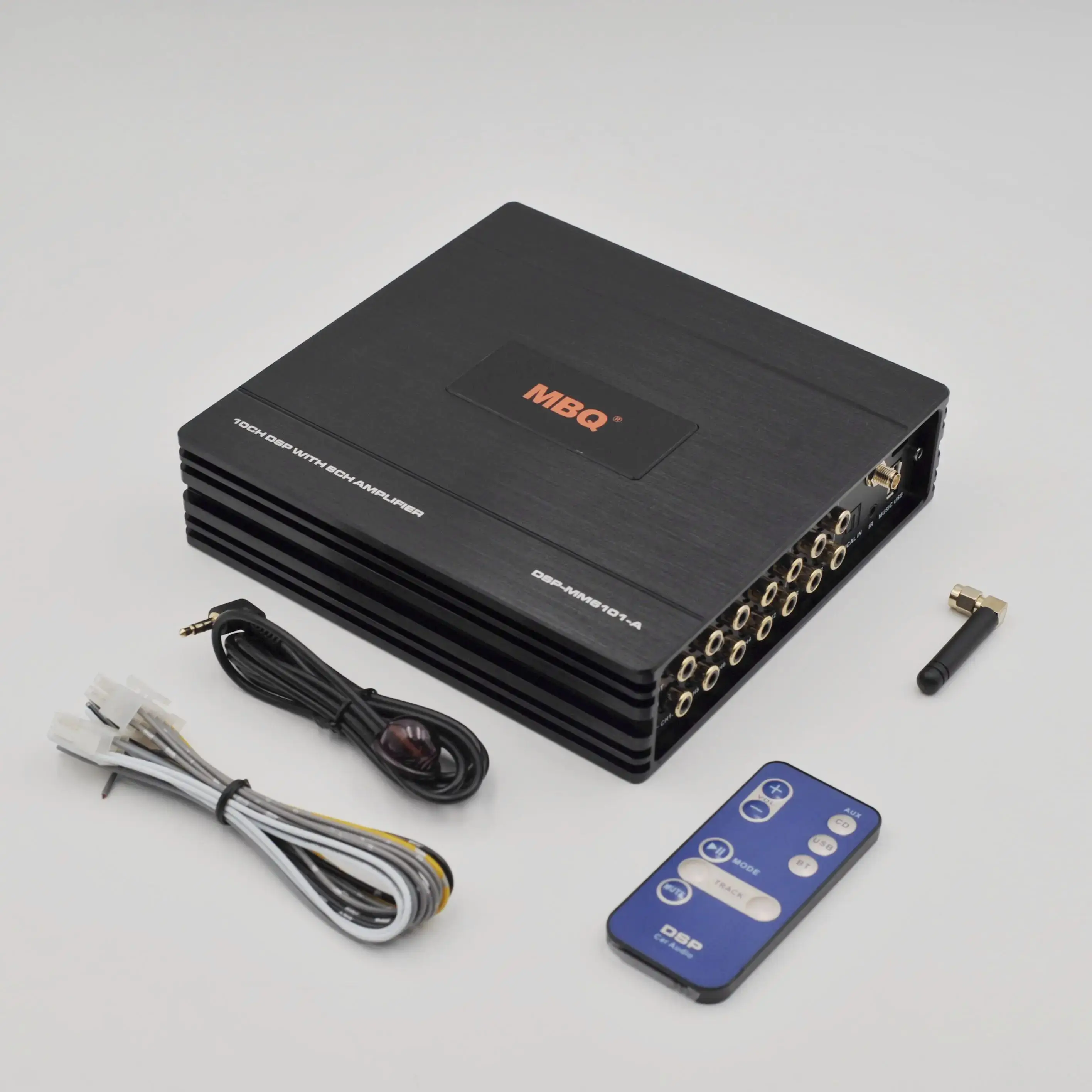 MBQ MM6101-A DSP Amplifier 10-Channel RCA/ 8-Channel High Level Output / 31-Segment EQ Computer Mobile Phone Debugging Speaker