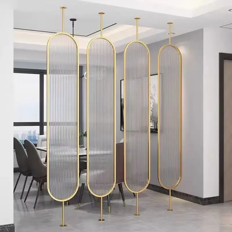 New Nordic Style Stainless Steel Screen Partition Decoration Living Room Partition Screen Bedroom Partition Screen