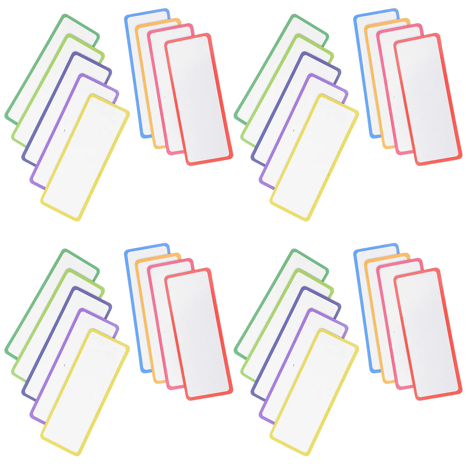 54 szt. Magnetyczne etykiety suchościeralne wielokrotnego użytku, kolorowe identyfikatory do tablic suchościeralnych, lodówek, biura, szkoły, domu, tablic ogłoszeń, magnesy