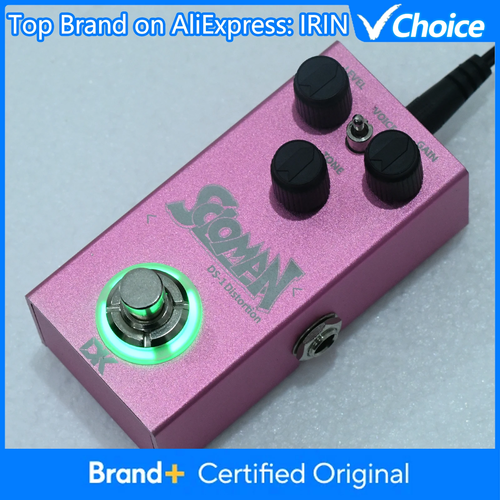 IRIN efecto de guitarra eléctrica DK DS-1 SOLO Pedal de efecto de distorsión True Bypass Mini Pedal de guitarra individual accesorios y piezas de guitarra