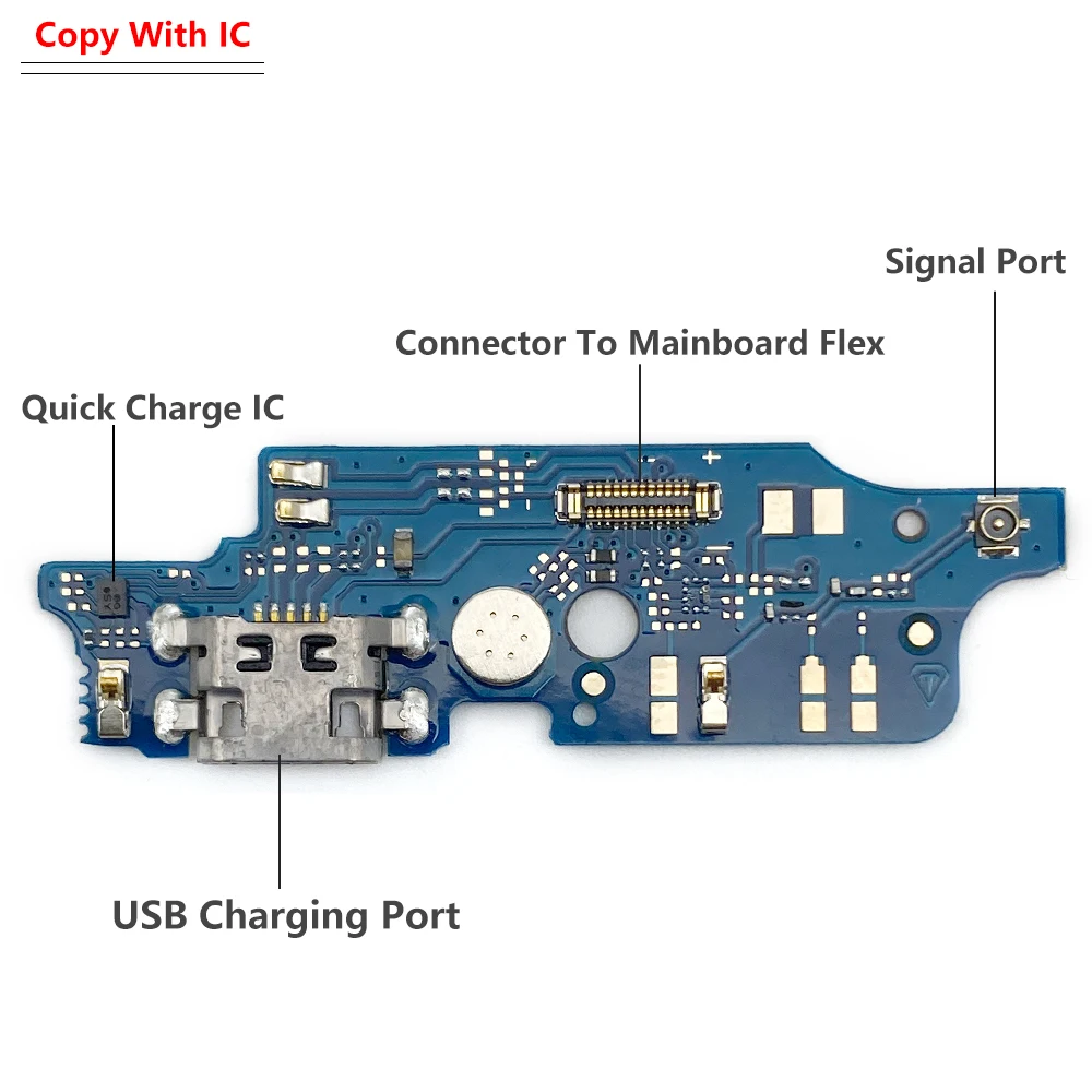 50Pcs,USB Charging Port Charger Connector Flex Board For Moto G22 G71 G51 5G E40 E20 E6 Plus E7 Power / One Fusion Hyper Macro