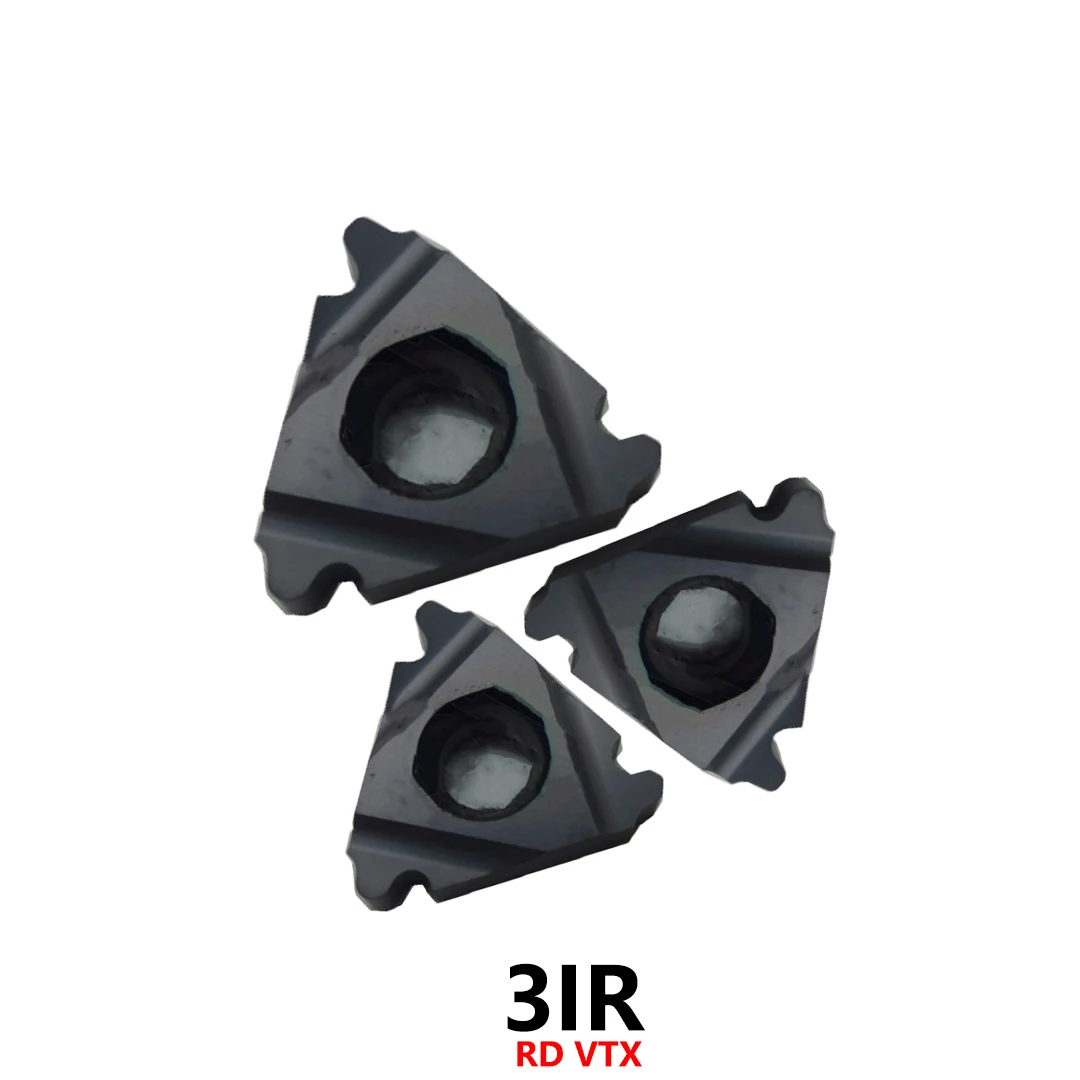 Original 3IR 6RD 8RD RD VTX Threading Carbide Inserts Lathe Cutter For Metal Turning Tools CNC Blades 10pcs/box Cutting Plates