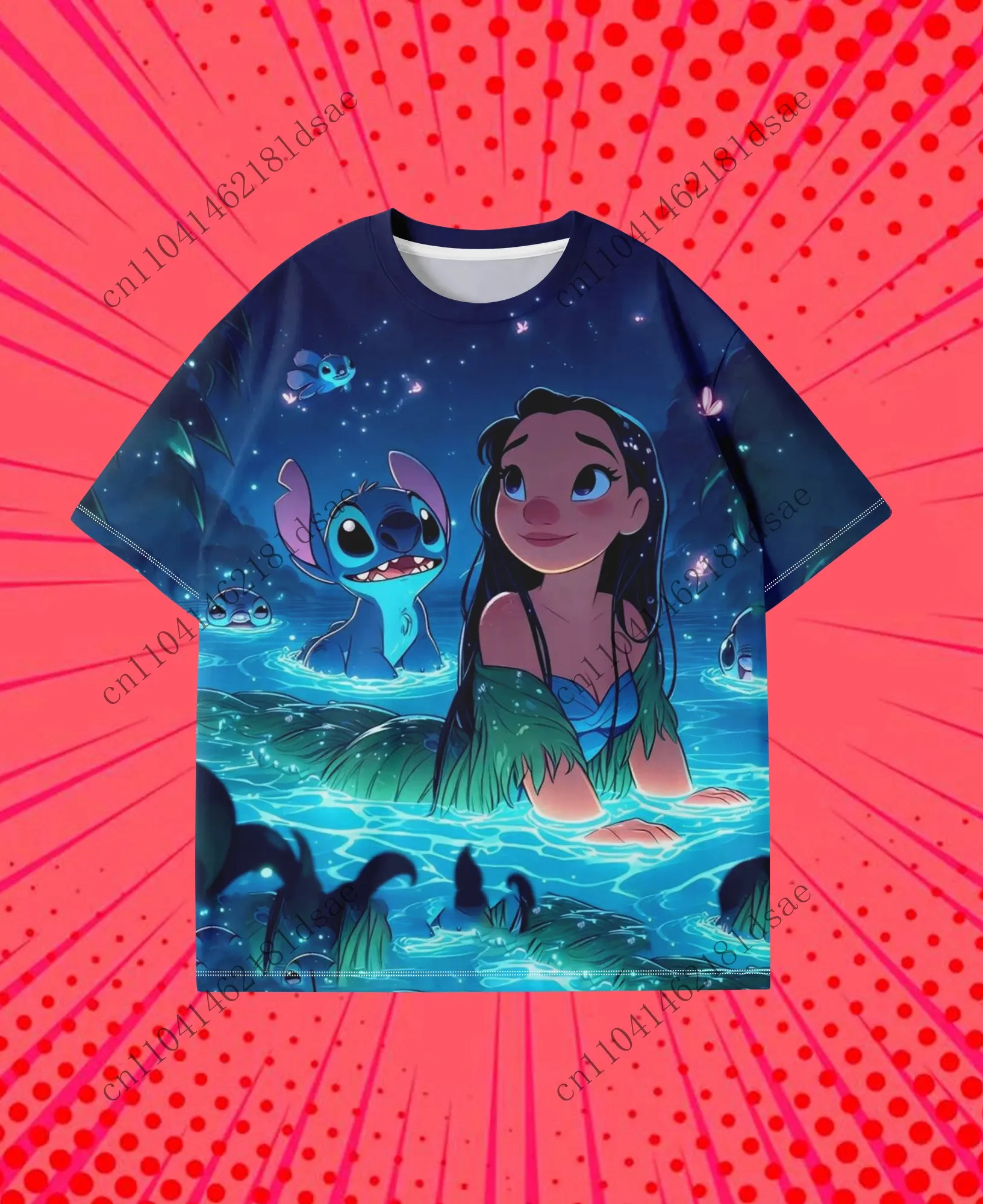 Kawaii غرزة 3Dprint عادية الشارع الصيف الكرتون بلايز تي شيرت موضة Y2k ملابس الرجال والنساء الكبار والأطفال عباد الشمس #3