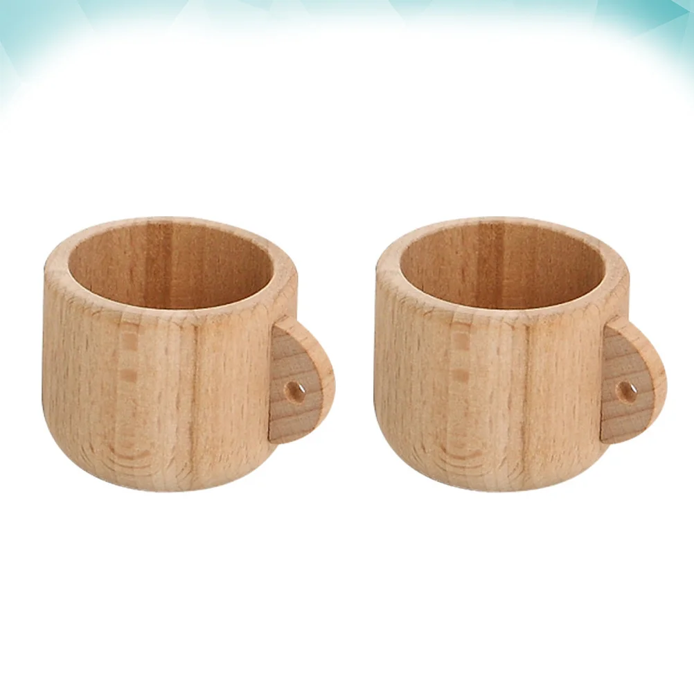 Set da gioco per stoviglie di simulazione da 2 pezzi, materiale in legno massello, senza vernice, sicuro per lo sviluppo del cervello dei bambini, cucina creativa per la scuola materna della casa