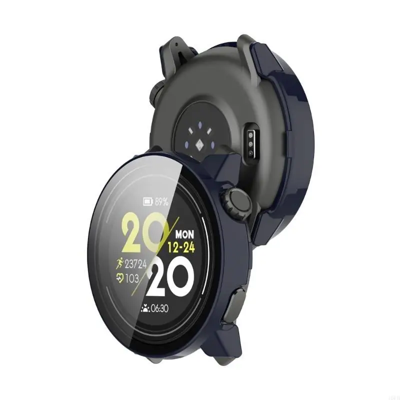 PC -Fallabdeckung mit temperiertem Glasschildschirmschutz für COROS PACE 3 SmartWatch