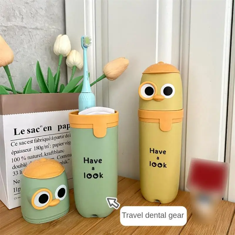 

Toothbrush Holder No Burrs Convenient High Capacity Mellow Save Space Moisture Proof Portable Toothbrush Holder Smooth Seal