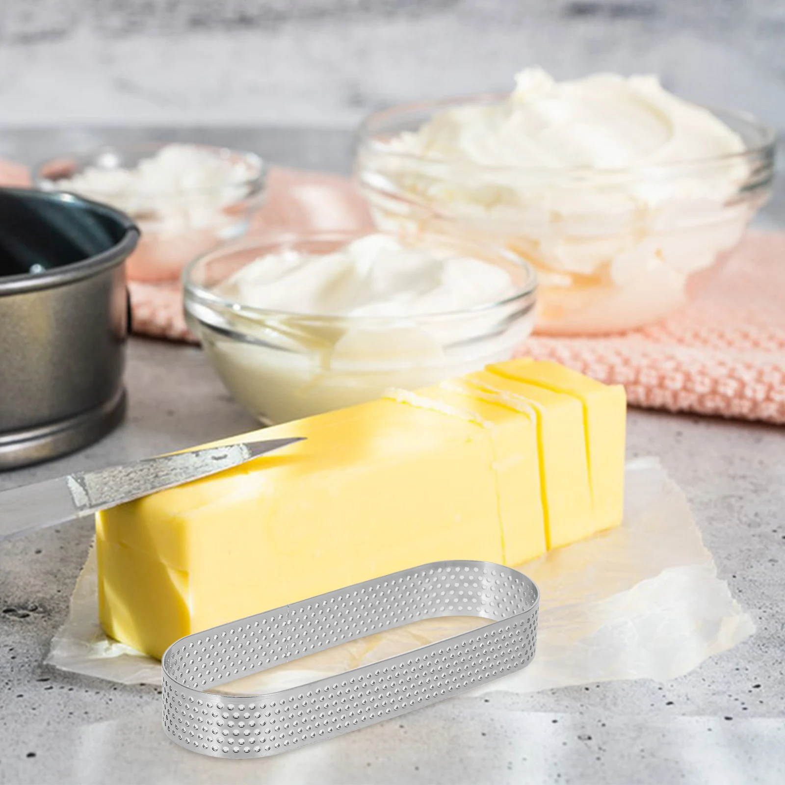 

6 Pcs Punching Mousse Ring Baking Molds Cake Tool Gadget Accessory Rings for Home