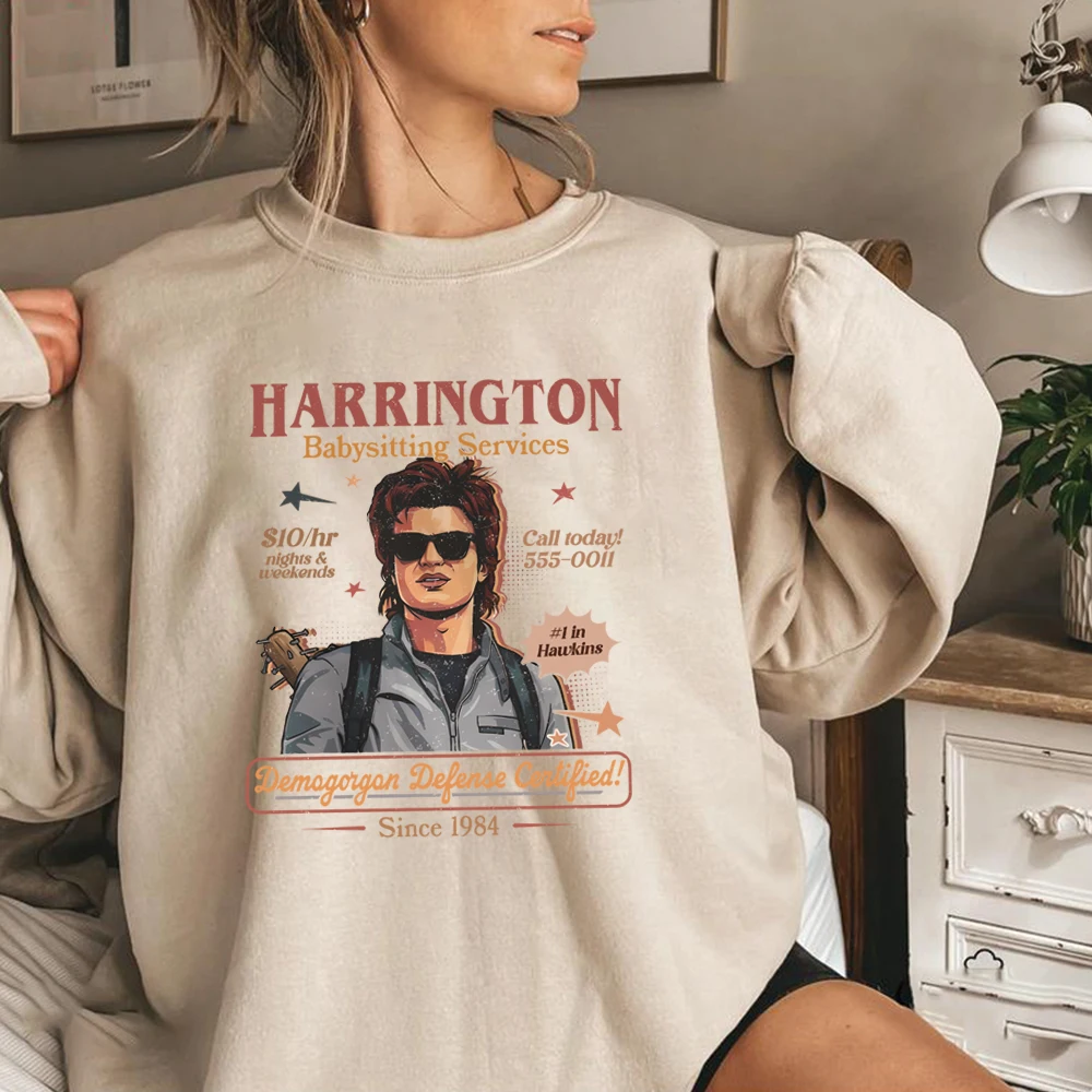 Babá harrington moletom mãe do ano camisa retro st5 pulôver engraçado filme camisola unisex mangas compridas camisolas