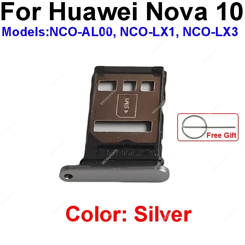 Sim Card Tray Adapter For Huawei Nova 10 Pro SE SIM Card Slot Socket Holder Sim Card Reader Replacement Repair Parts