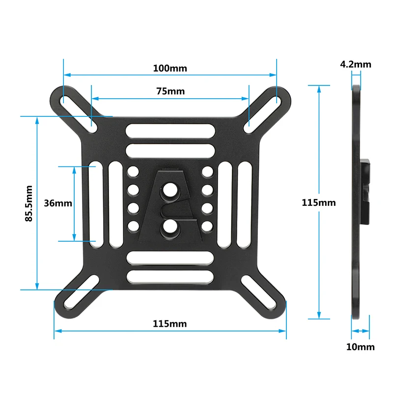 HDRIG Adjustable VESA Monitor Mount  with Wall Ceiling Mount Plate Quick Release V-Lock for 13 to 32 inch LCD Screens