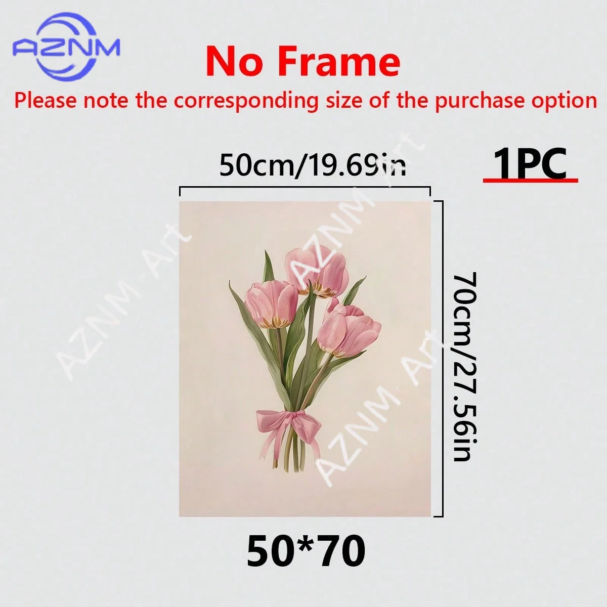 Kanvas Seni Dinding Bunga Tuli - Home Decor Tulip ulasan dan harga
