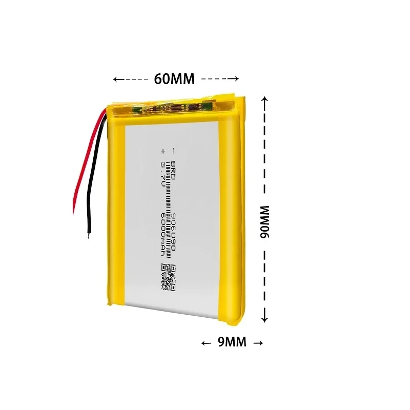 906090 3.7V 6000mAh akumulator litowo-polimerowy Lipo i ogniwo jonowe do lampy ledowy Power Bank z systemem e-booków