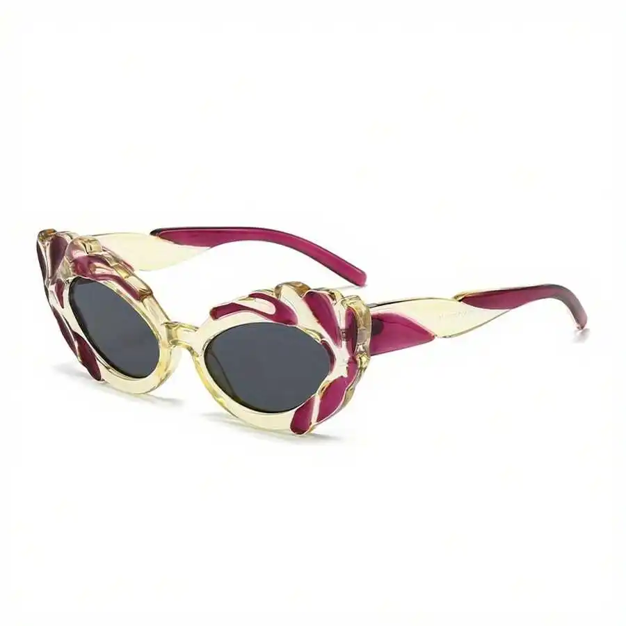 1 Piece Of High-End Women's Cat-Eye Glasses, Featuring A Stylish Design And Colorful Accents, Perfect For Street Fashion And view 5
