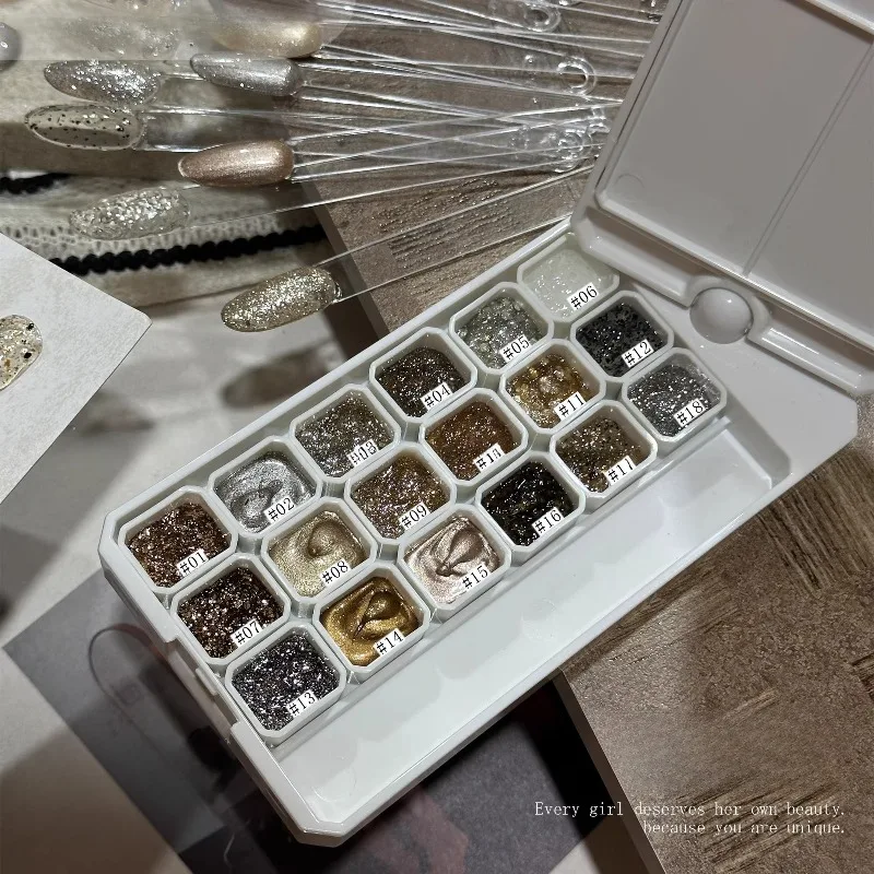 

Светоотражающий гель-лак для ногтей цвета шампанского, золотой, сверкающий гель Varnis, полуперманентные УФ/светодиодные материалы для дизайна ногтей