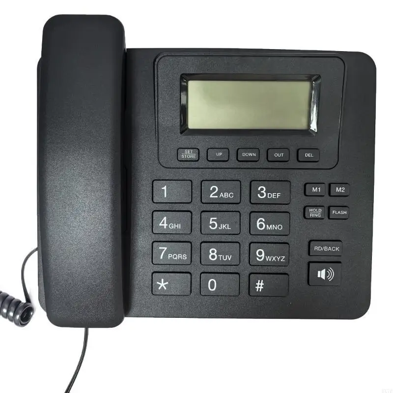 4X7E Landline Telephone Corded Desktop Large Button Phone with Caller Display