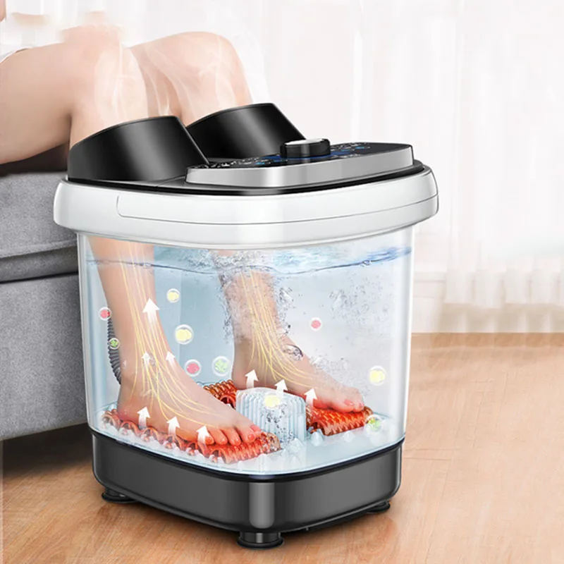 Electric Household Constant Temperature Deep Barrel Pedicure Machine Foot Bath Automatic Heating Massage Footbath Sauna 220V