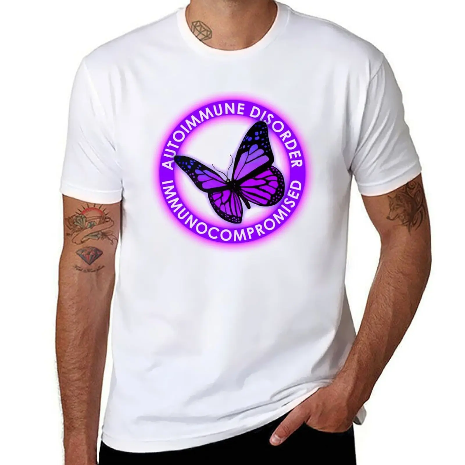 

Autoimmune Disorder Immunocompromised T-Shirt man t shirt cotton man tshirt t shirts for man slim fit T-Shirt