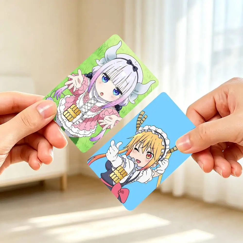 M-Miss Kobayashis Dragon Maid  Credit Card HD Stickers Game Card Decal Small Chip Waterproof Sticker Gift