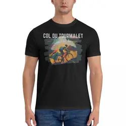 Col Du Tourmalet 2115M T Shirts Men 100% Cotton Vintage T-Shirts Crewneck Route Tee Shirt Short Sleeve Clothing Classic