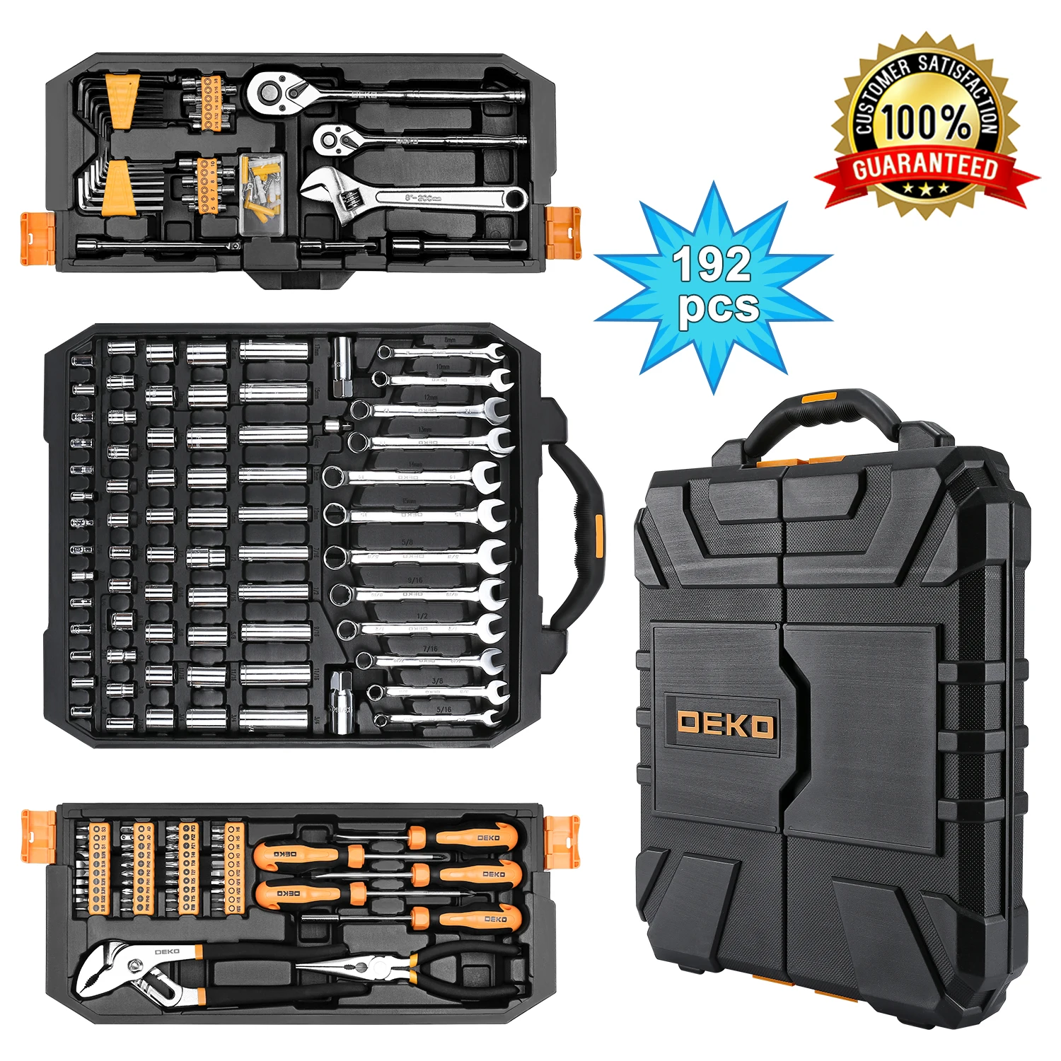 Professional Car Repair Tool Set with Ratchet and Socket Kit