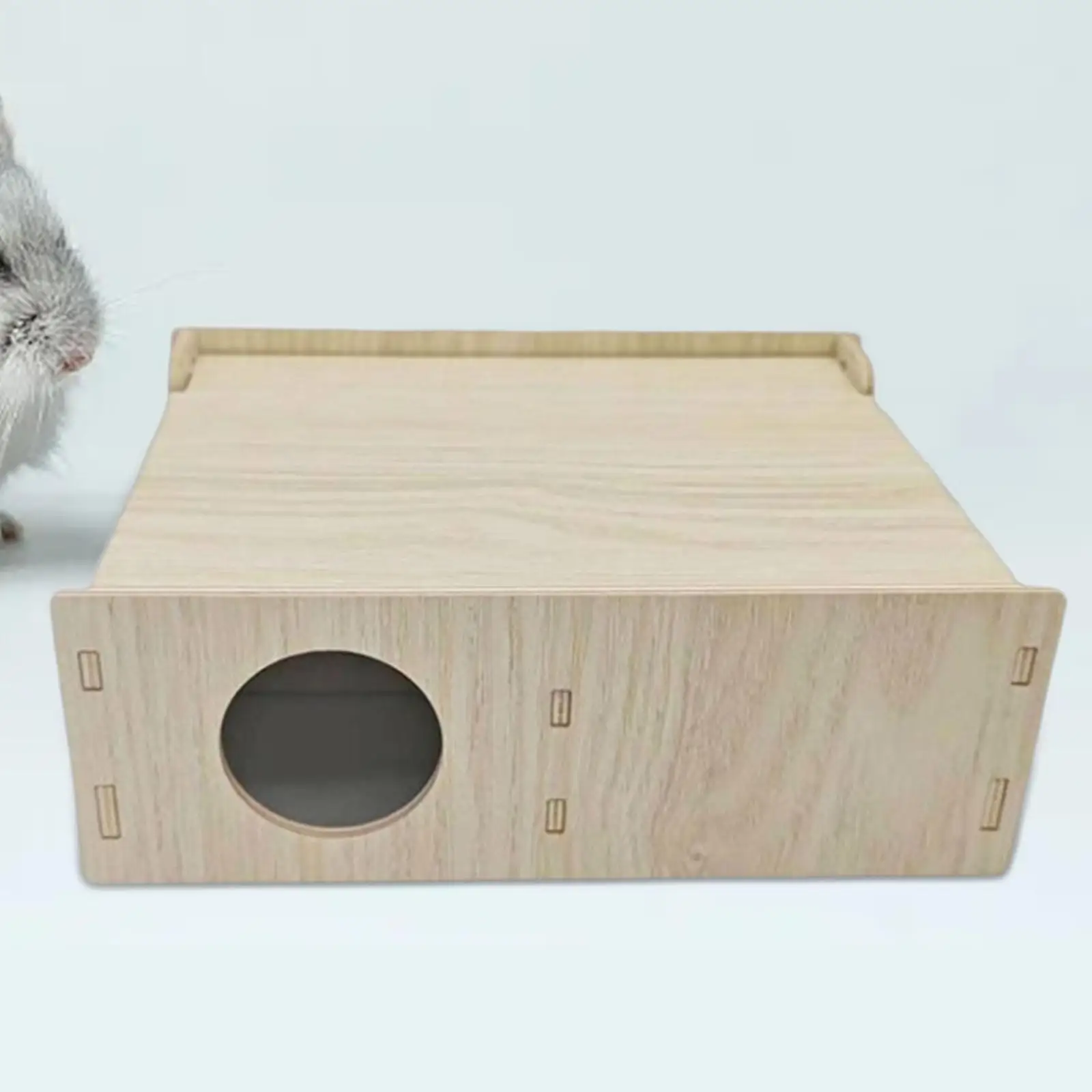 Holz Hamster Haus 4 Kammer Hamster Zubehör lustige Hamster Spielzeug Hamster