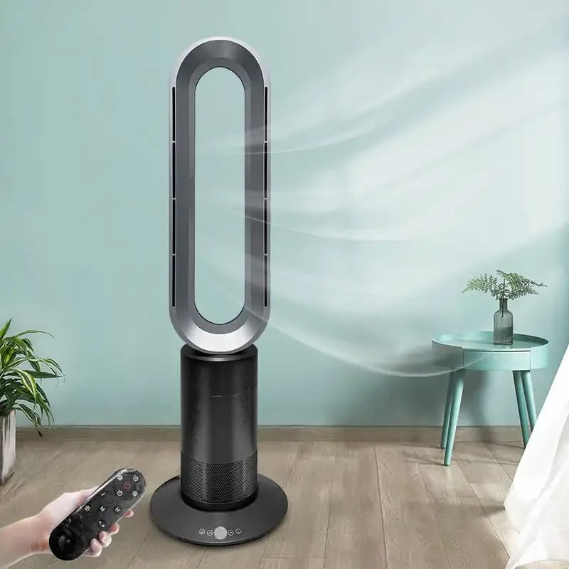 Ptc Heater Appliances Electrical Standing Fan Home Electric Heater Air Conditioner Fan Heating Cooling Bladeless Tower Fan