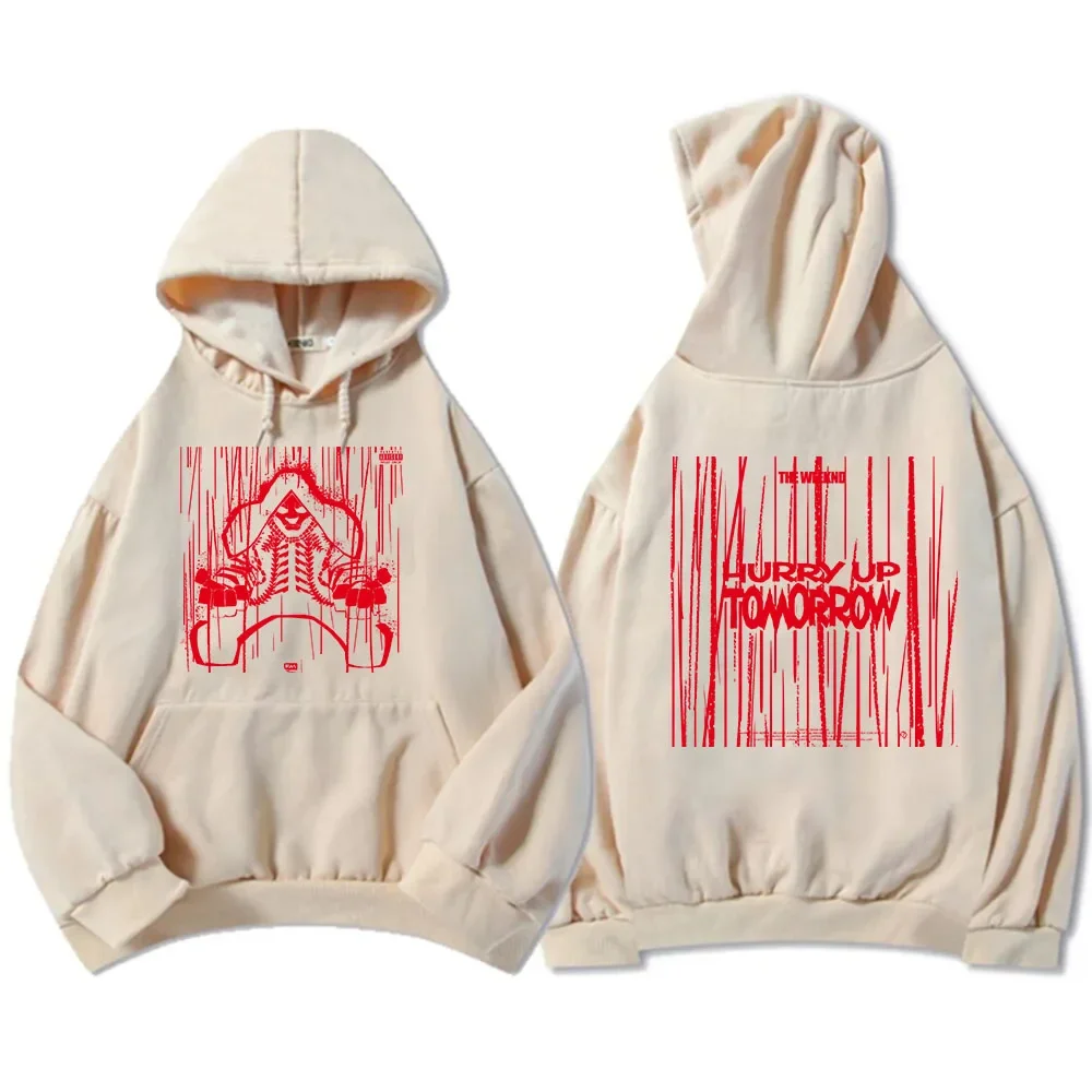 The Weekend Hurry Up Tomorrow Album Hoodies Men/Women Clothing Heavy Mental Style Unisex Streetwear Graphic Pullovers Hip Hop