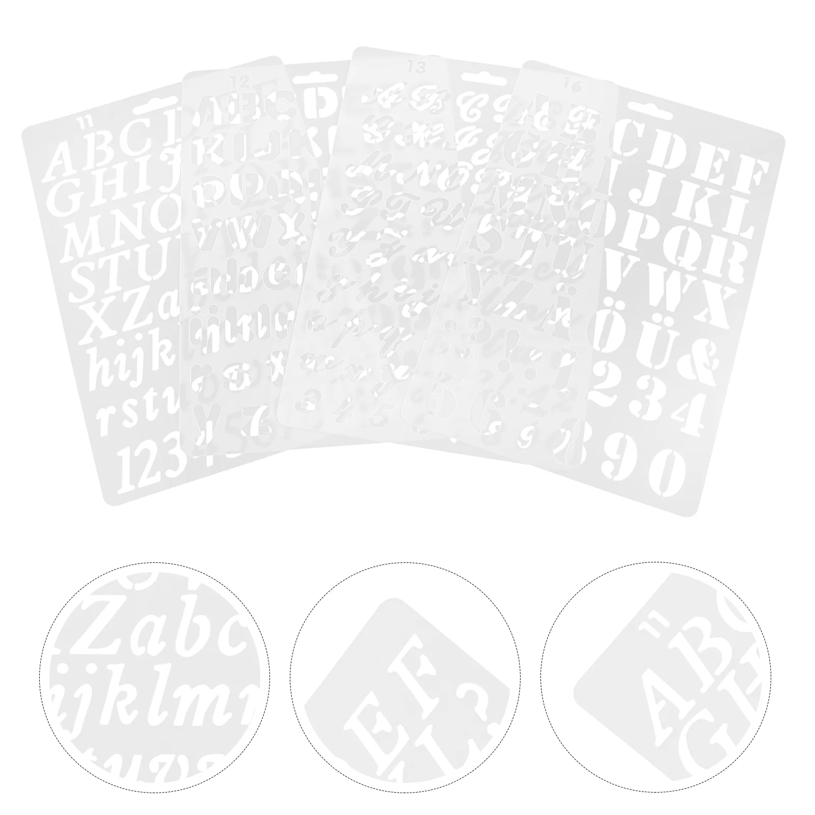 

Large Number Stencil Printable Painting Template Stencils Letters White The Pet for Crafts