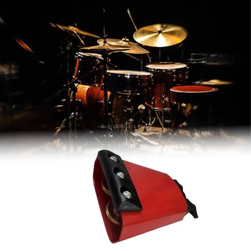 Multiple Sound Hand Percussion Cowbell for Music Practice and Stage Use