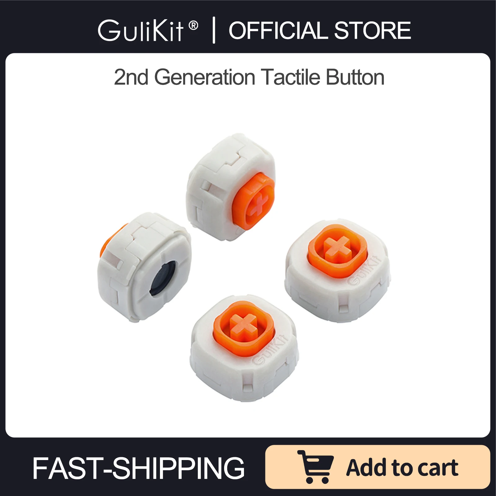 GuliKit 2nd Generation Tactile Button for Gulikit Kingkong 2 Pro Game Controller KK3 Joystick Repair Replacement Accessories