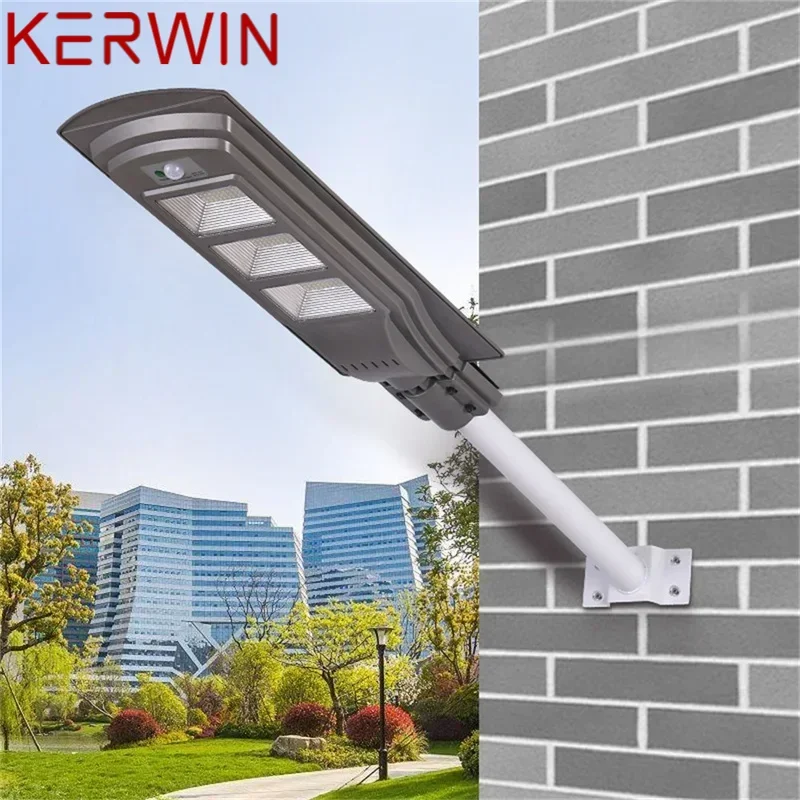 

KERWIN Solar Wall Light Outdoor LED Waterproof IP65 Modern Patio Garden Human Body Induction Street Lights For Home Porch Garden