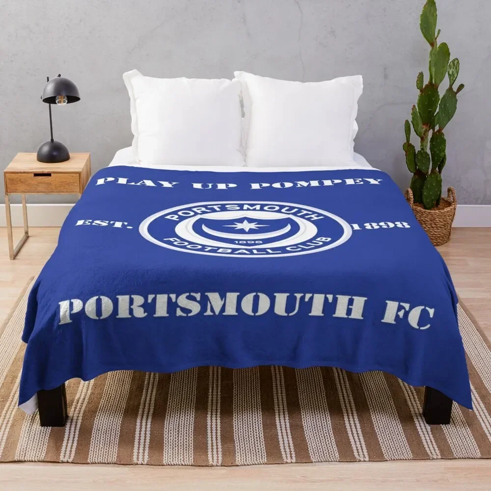 PORTSMOUTH FC Throw Blanket Sofa warm for winter Sofas Blankets
