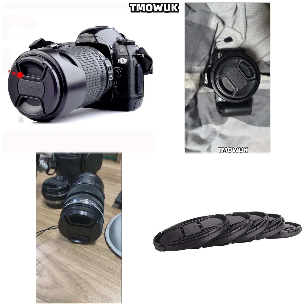 

For FUJIFILM X-Pro4 X-T60 X-A3 X-H2S X-T50 X-M6 X-E2s X-T1 X-T30 Mark II X-S20 Camera Lens Cap Protective Cover Center Pinch Sna