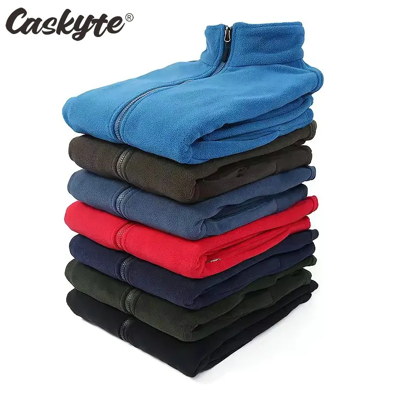 

CASKYTE Men Polar Fleece Jackets Winter Windproof Thermal Soft Shell Jacket Sports Cycling Camping Skiing Climbing Warm Coat
