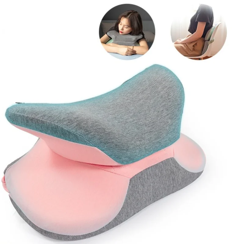 

Comfortable Nap Cushion Ergonomic Back Support Sleeping Pad for Students Memory Foam Waist Rest Multifunction Soft Pillow