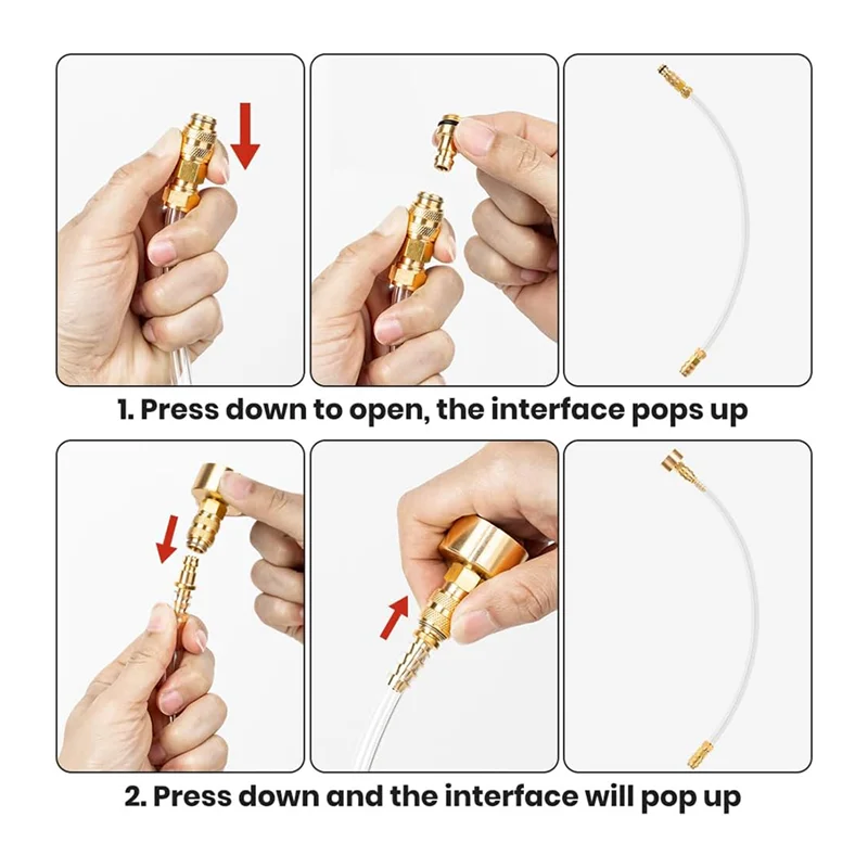 

Hydraulic Steering Bleed Kit, 2PCS Includes Bleeding Kit/Fill Kit, For Sea Star All Outboard, Sterndrive & Inboard Easy Install