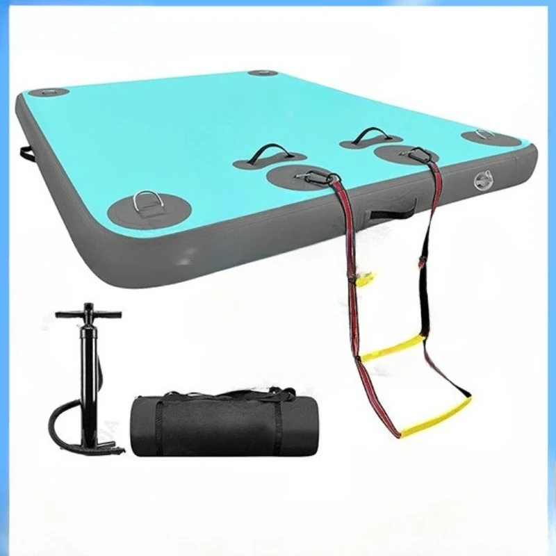 

Inflatable water floating platform swimming pool PVC floating board marine entertainment