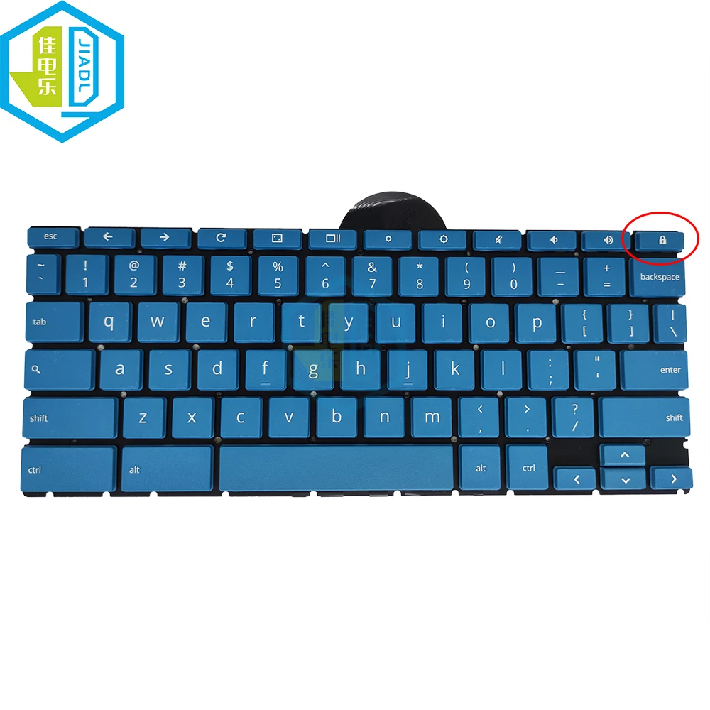

Американская английская синяя клавиатура для HP Chromebook X360 11 G3 EE Chromebook X360 11MK G3 EE Синие колпачки клавиатуры для ноутбука
