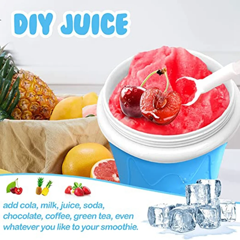 Summer Net Red Silicone Pinch Cup Smoothie Cup Douyin One Pinch Into Ice Cup Rapid Cooling Cup