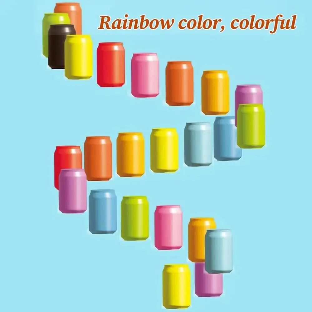 Kreatywna gra z dopasowaniem butelek, interaktywna edukacja wczesnoszkolna Montessori, zabawki do sortowania kolorów, rozpoznawanie kolorów, innowacyjne myślenie.