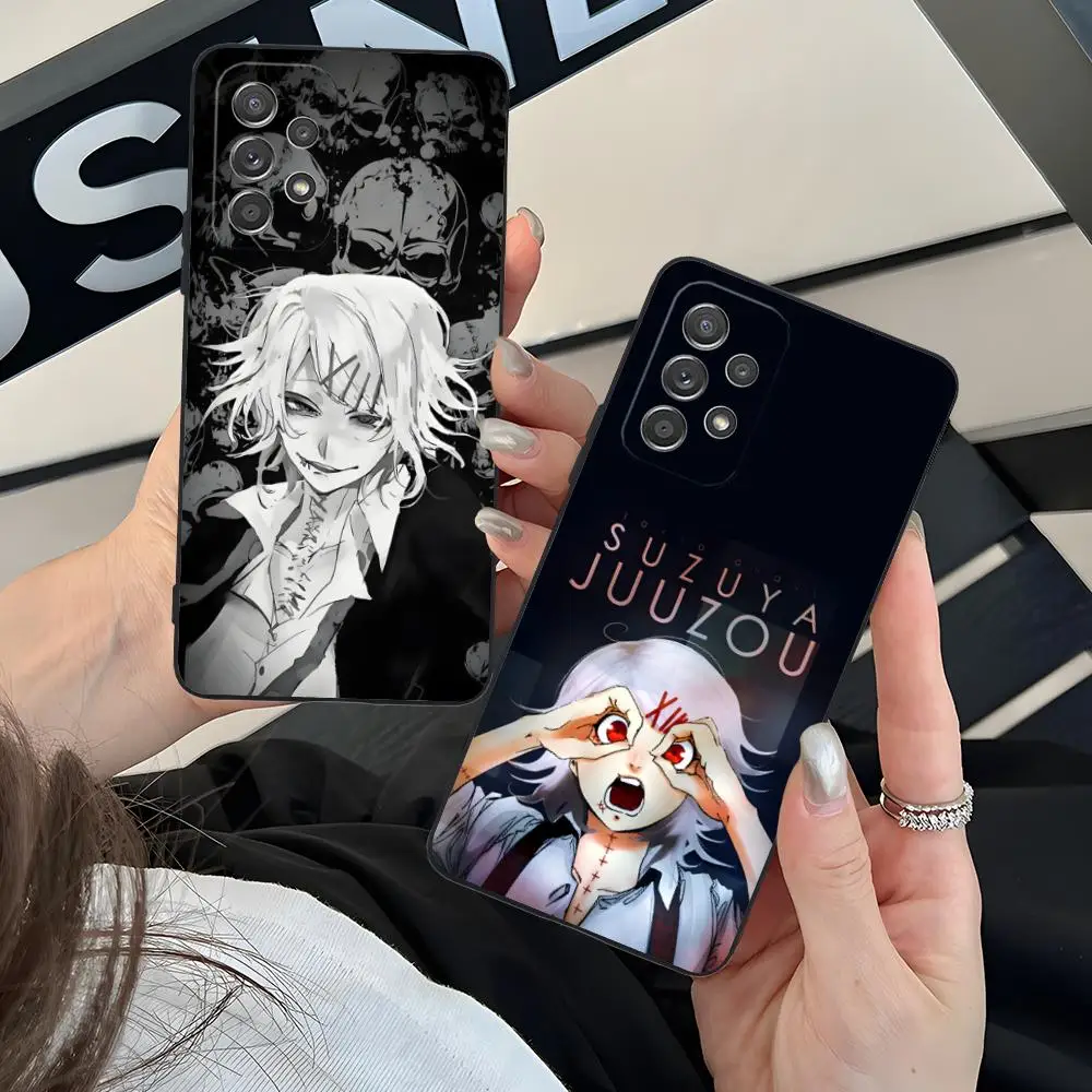 Ghoul Juuzou Suzuya Phone Case for Samsung Galaxy M55 54 42 35 34 33 32 23 22 15 14 13 12 F55 5G Soft TPU Shockproof Cover